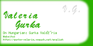 valeria gurka business card